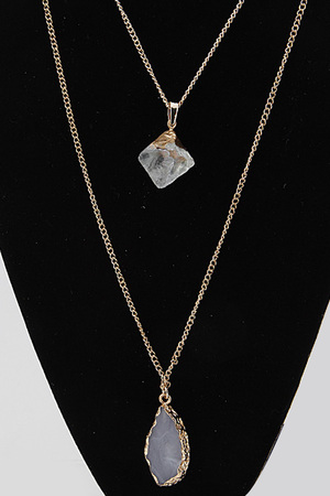Mixed Crystal Long Necklace 6ACA3